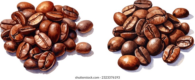 Coffee clipart, ilustración vectorial aislada.