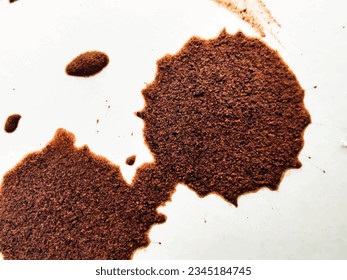Coffee Closeup Mark. Dirty Dye Surface. Dirty Fade Vector. Brown Coffee Effect. Food Dirt Pattern. Brown Coffee Texture. Abstract Craft Coffee Spatter. Brown White Paper Texture. Grain Drop Structure