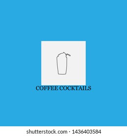 coffee cocktails icon sign signifier vector