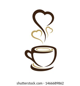 Coffee, Coffe Shop, Cafe Logo Design Inspiration Vector