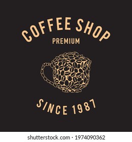 Coffee, Coffe Shop, Cafe Logo Design. Inspiration Vector coffee shop labels.