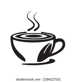 Café, Cafetería, Vector de inspiración con el logotipo del Café