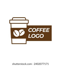 Coffee, Coffe Shop, Cafe Logo Design Vector on white background