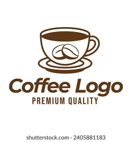 Coffee, Coffe Shop, Cafe Logo Design Vector on white background