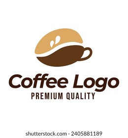 Coffee, Coffe Shop, Cafe Logo Design Vector on white background