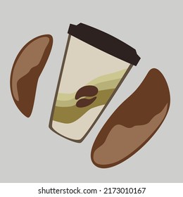Coffee collection. Illustrations, logo, icons, ready-made image for coffee shops and restaurants