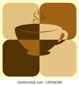 coffee color art vector