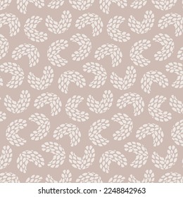 Coffee color background with cashew nuts. Decorative seamless pattern for wrapping paper, wallpaper, textile, greeting cards and invitations.