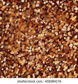 Coffee color drib texture. Chocolate shades. Brown particles. Vector illustration,eps 10.