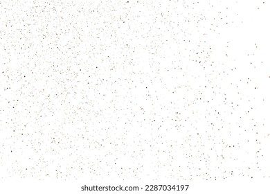 Kaffeefarbige Körner-Textur einzeln auf weißem Hintergrund. Schokoladenhaube Confetti. braune Partikel. Digitales Bild. Vektorgrafik, EPS10.