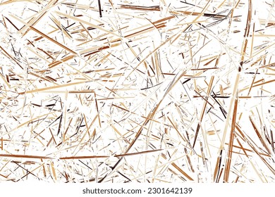 Coffee Color Grain Texture Isolated on White Background. Chocolate Shades Confetti. Brown Particles. Digitally Generated Image. Vector Illustration, EPS 10.