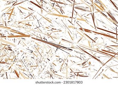 Coffee Color Grain Texture Isolated on White Background. Chocolate Shades Confetti. Brown Particles. Digitally Generated Image. Vector Illustration, EPS 10.