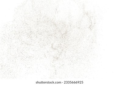 Textura de grano de color café aislada en fondo blanco. Chocolate Shades Confetti. Partículas marrones. Imagen Generada Digitalmente. Ilustración vectorial, EPS 10.