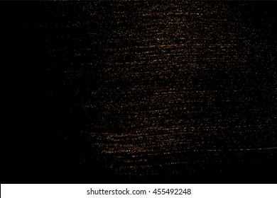 Coffee color grain texture  isolated on black background. Chocolate shades. Brown particles. Vector illustration,eps 10.