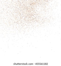 Coffee color grain texture  isolated on white background. Chocolate shades. Brown particles. Vector illustration,eps 10.