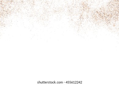 Coffee color grain texture  isolated on white background. Chocolate shades. Brown particles. Vector illustration,eps 10.
