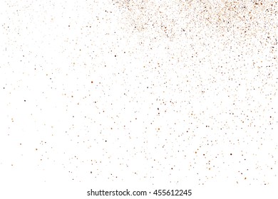Coffee color grain texture  isolated on white background. Chocolate shades. Brown particles. Vector illustration,eps 10.
