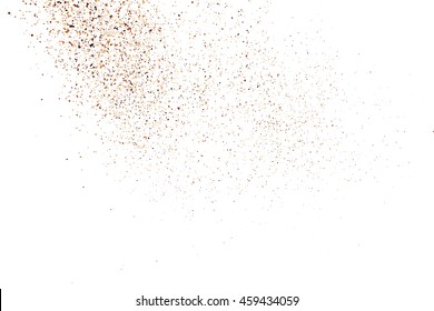 Coffee color grain texture  isolated on white background. Chocolate shades. Brown particles. Vector illustration,eps 10.