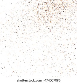Coffee color grain texture  isolated on white background. Chocolate shades. Brown particles. Vector illustration,eps 10.