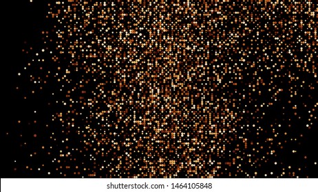 Coffee Color Halftone Dotted Backdrop. Abstract Retro Pattern. Pop Art Style Background. Chocolate Shades Explosion of Confetti. Digitally Generated Image. Vector Illustration, EPS 10.  