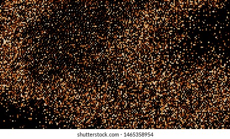 Coffee Color Halftone Dotted Backdrop. Abstract Retro Pattern. Pop Art Style Background. Chocolate Shades Explosion of Confetti. Digitally Generated Image. Vector Illustration, EPS 10.  