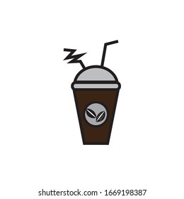 diseño vectorial de icono de color café