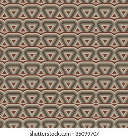 coffee colored brown waves seamless pattern