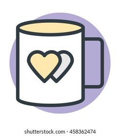 Coffee Colored Vector Icon