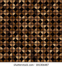 Coffee Colors Rings Diagram Seamless Pattern