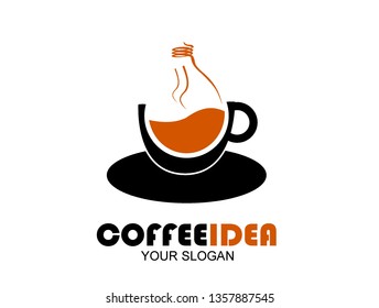 coffee combined logo design and ideas