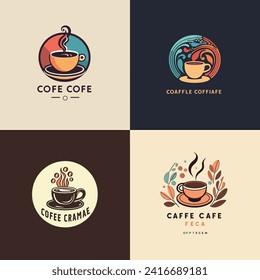 coffee company logo vector illustration