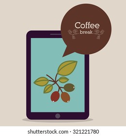 Coffee concept about coffee bean design, vector illustration eps 10