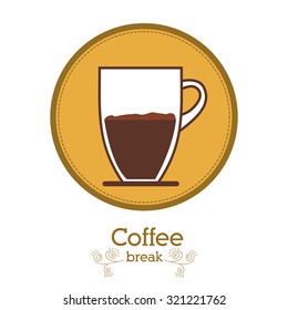 Coffee concept about coffee cup design, vector illustration eps 10
