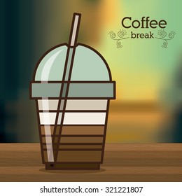 Coffee concept about coffee cup design, vector illustration eps 10