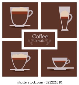 Coffee concept about coffee cup design, vector illustration eps 10