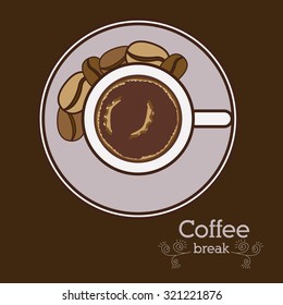 Coffee concept about coffee cup design, vector illustration eps 10