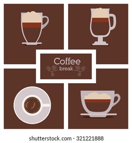 Coffee concept about coffee cup design, vector illustration eps 10