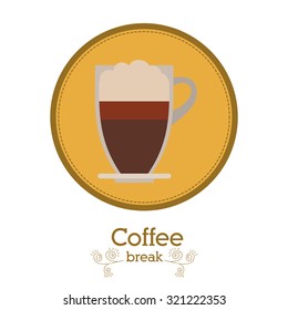 Coffee concept about coffee cup design, vector illustration eps 10