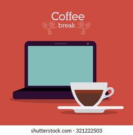 Coffee concept about coffee cup design, vector illustration eps 10