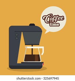 Coffee  concept with decoration icons design, vector illustration 10 eps graphic.