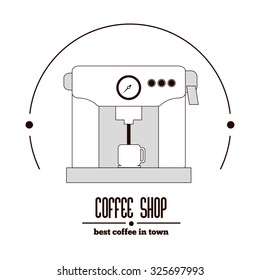 Coffee  concept with decoration icons design, vector illustration 10 eps graphic.
