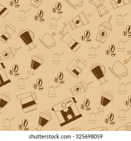 Coffee  concept with decoration icons design, vector illustration 10 eps graphic.