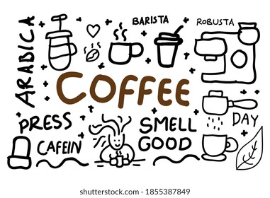 coffee concept doodle vector illustration