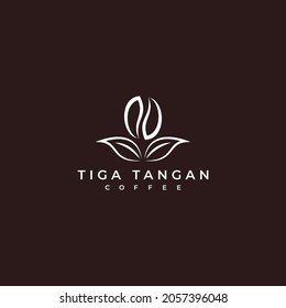 Coffee concept logo icon design template. Coffee plant concept logo.