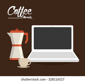 Coffee  concept with coffee mug design, vector illustration 10 eps graphic.