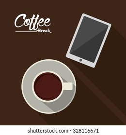 Coffee  concept with coffee mug design, vector illustration 10 eps graphic.