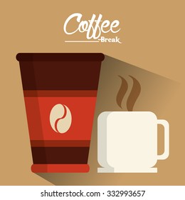 Coffee concept with coffee mug design, vector illustration 10 eps graphic.