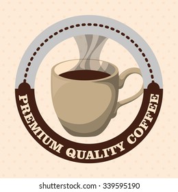 Coffee concept with coffee mug design, vector illustration 10 eps graphic