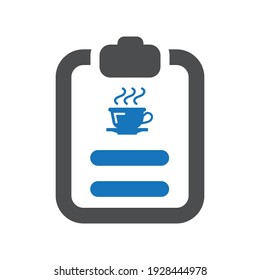 Coffee content icon.list,tea (vector illustration)