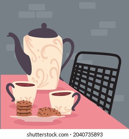 coffee and cookies home food